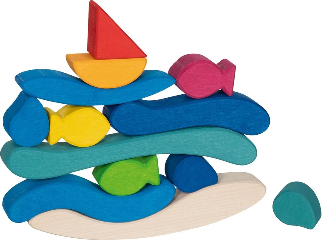 Goki Building Blocks Regenboog - 11 Stuks