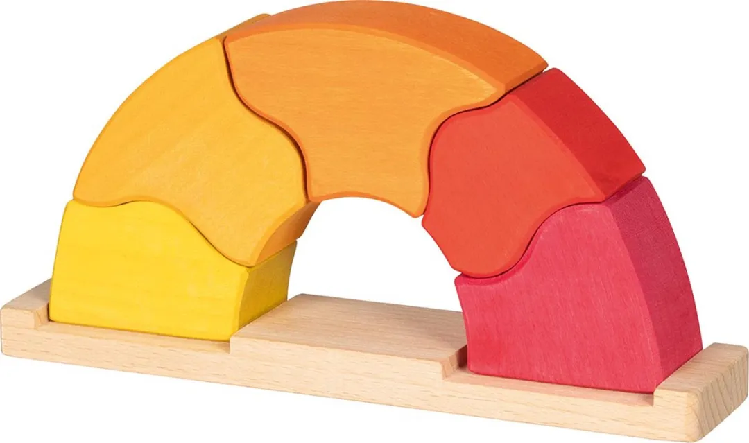 Goki Building Blocks Regenboog - 11 Stuks