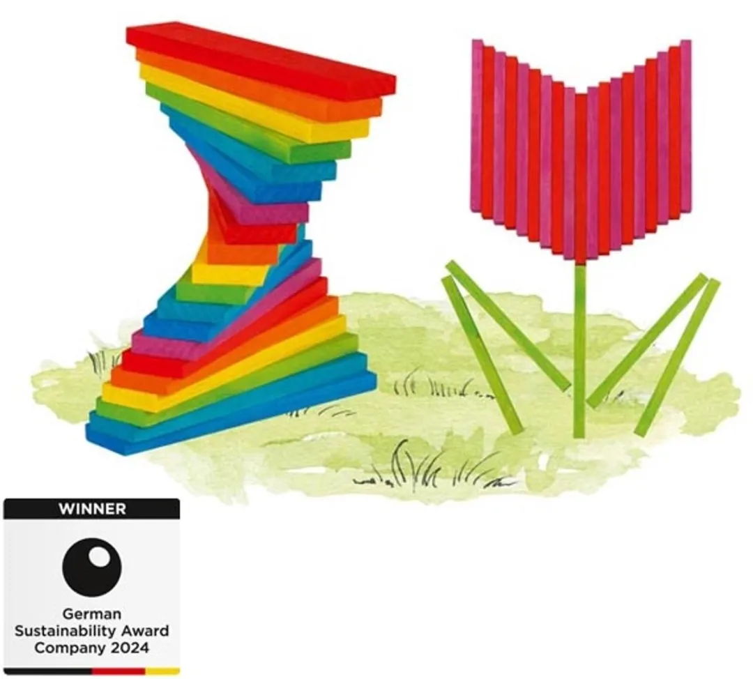 Goki Building Blocks Regenboog - 11 Stuks - afbeelding 6 van 6