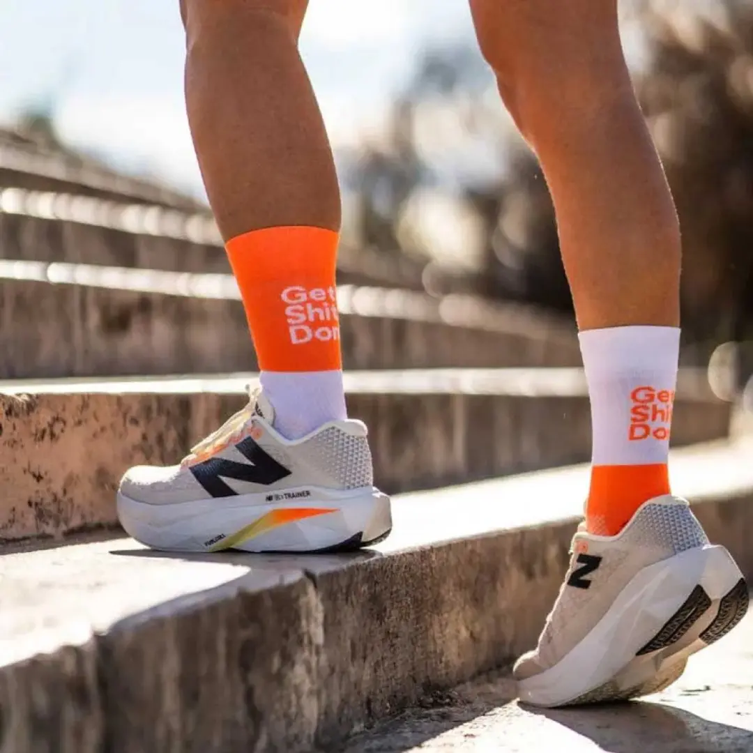 Sporcks Get Shit Done Sokken - Oranje/Wit - EU 44-46 - afbeelding 4 van 4