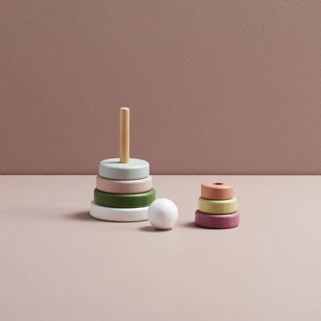Kids Concept Stapeltoren Ringen Edvin - Multicolor
