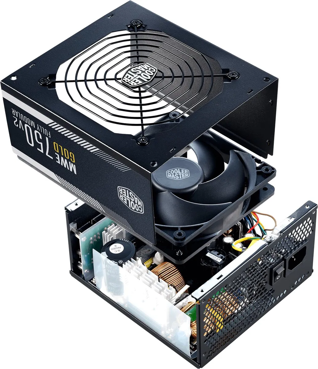 Cooler Master MWE 750 Gold V2 PC Voeding 750W - Zwart