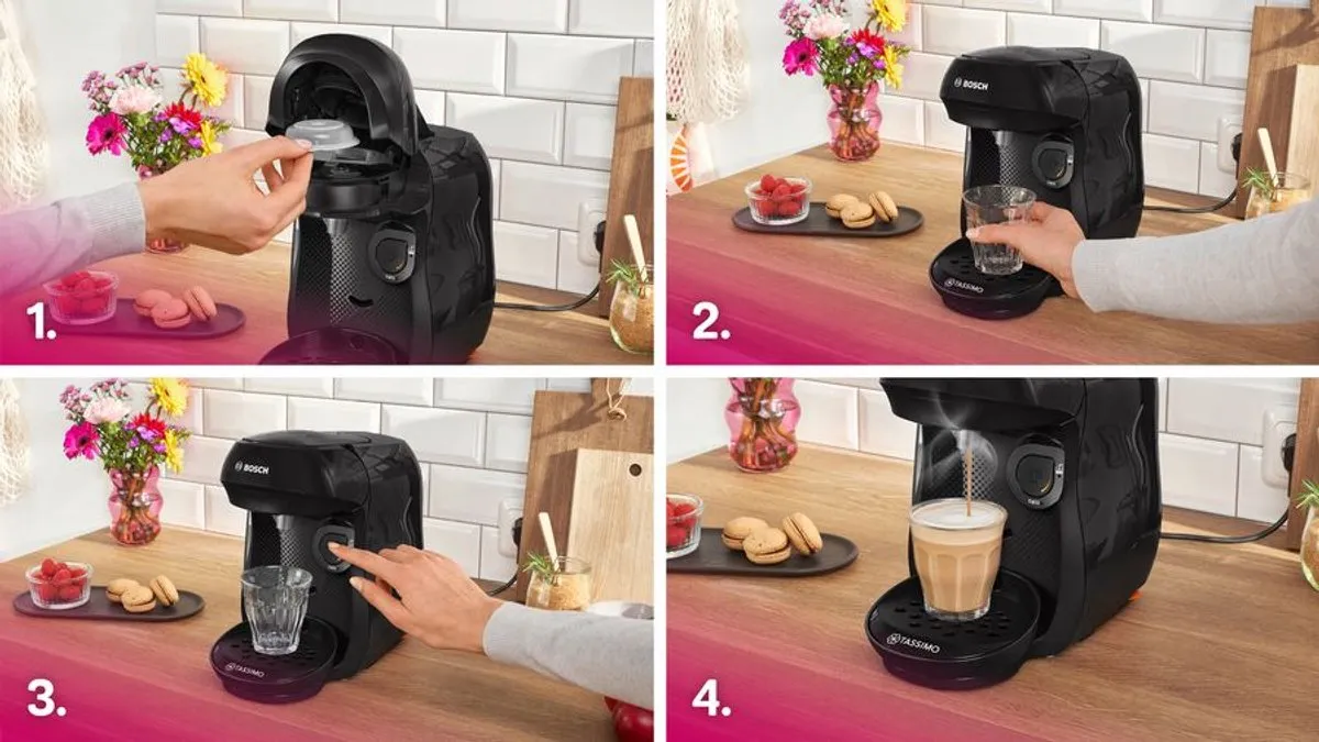 Bosch Tassimo T10 Happy TAS102E Multi-drink Koffiezetapparaat - 1400W - Zwart