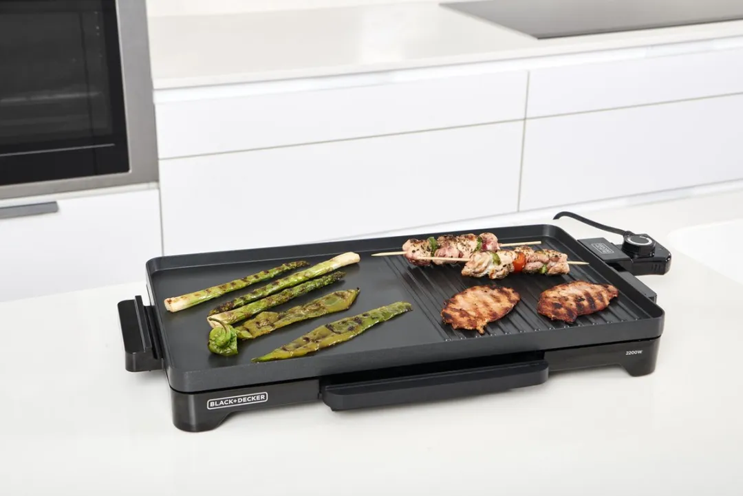 BLACK+DECKER BXGD2200E Contactgrill 2200W - Zwart - afbeelding 6 van 6