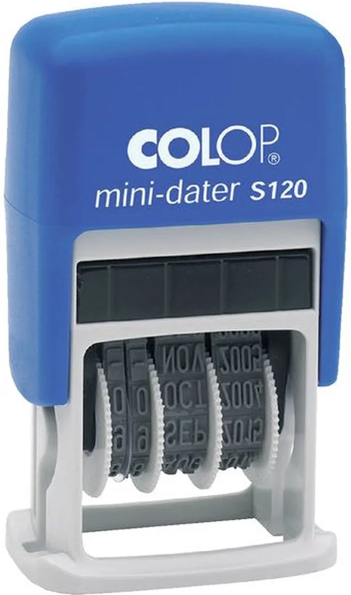 Colop S120F Datumstempel Mini-Dater 4mm - Blauw