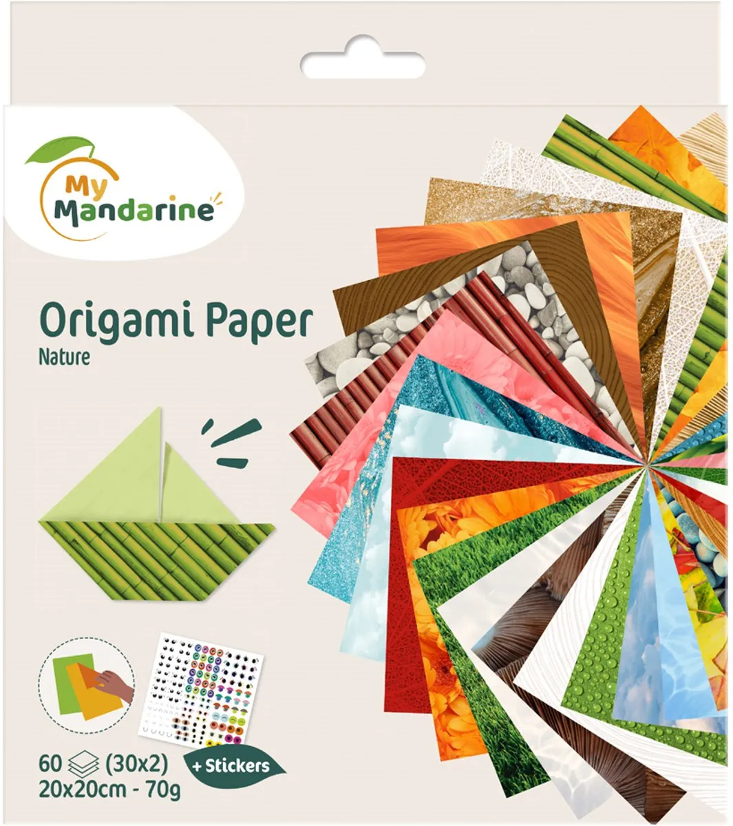 Clairefontaine Origami Papier Nature 60 Vel 70g 20x20cm