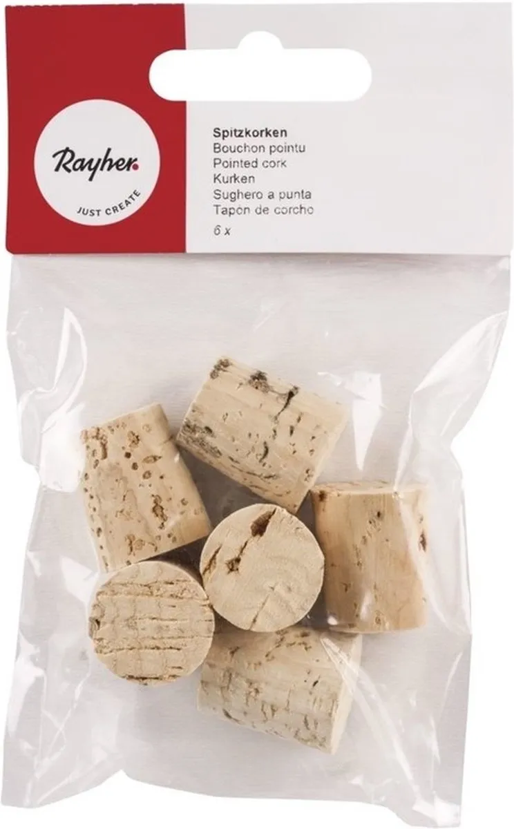 Rayher Kurken 60x - 22x19mm Bruin