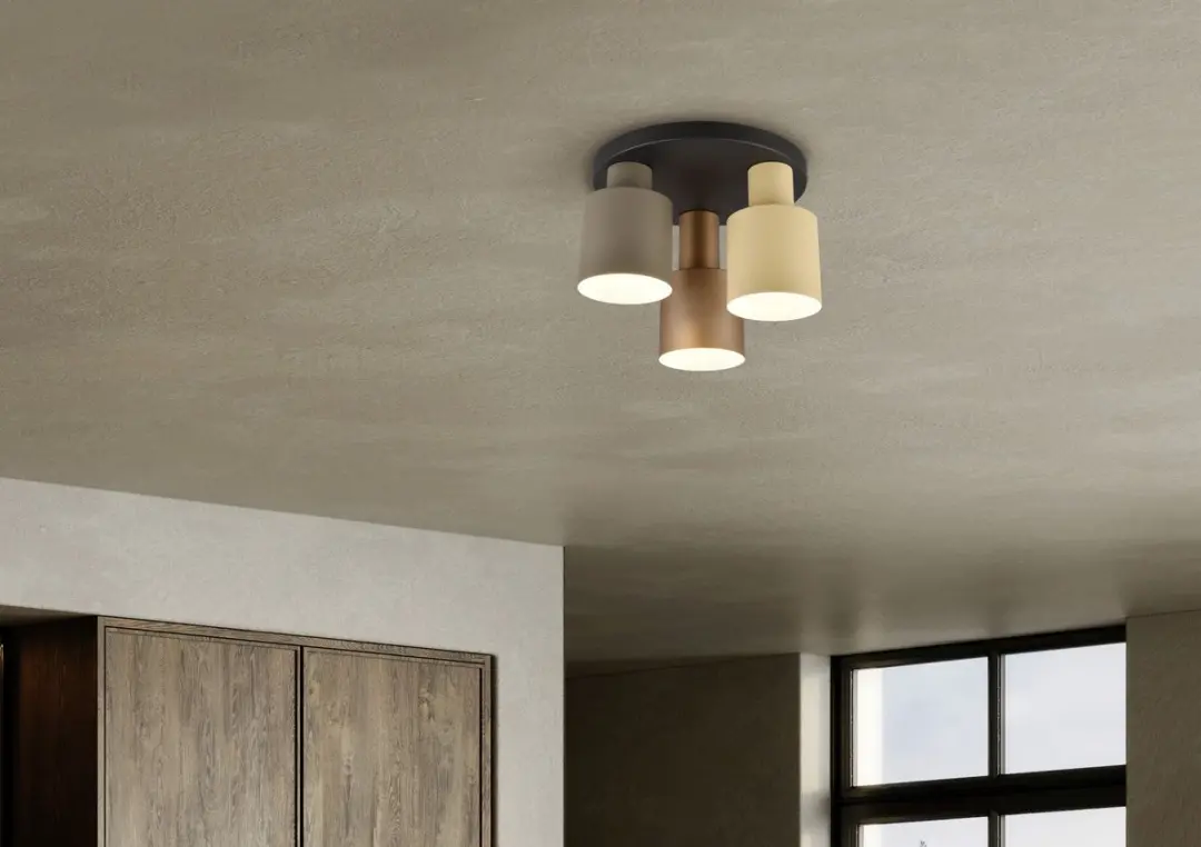 Trio Agudo Plafondlamp 3-lichts - Ø30cm - afbeelding 2 van 6
