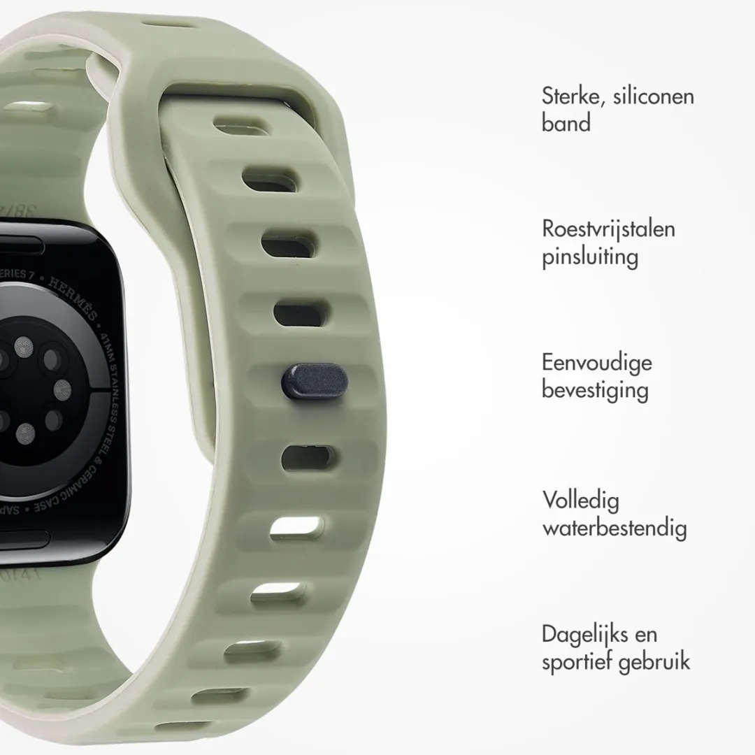 Imoshion Active Sport Siliconen Bandje Apple Watch 38-42mm - Groen