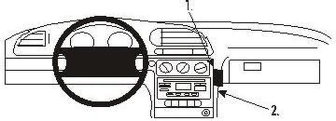Brodit ProClip Ford Mondeo 2001-2007 Houder - Zwart - 853422 - afbeelding 6 van 6