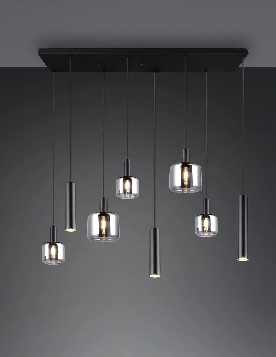 Trio Mataro Hanglamp - Zwart Mat - afbeelding 6 van 6