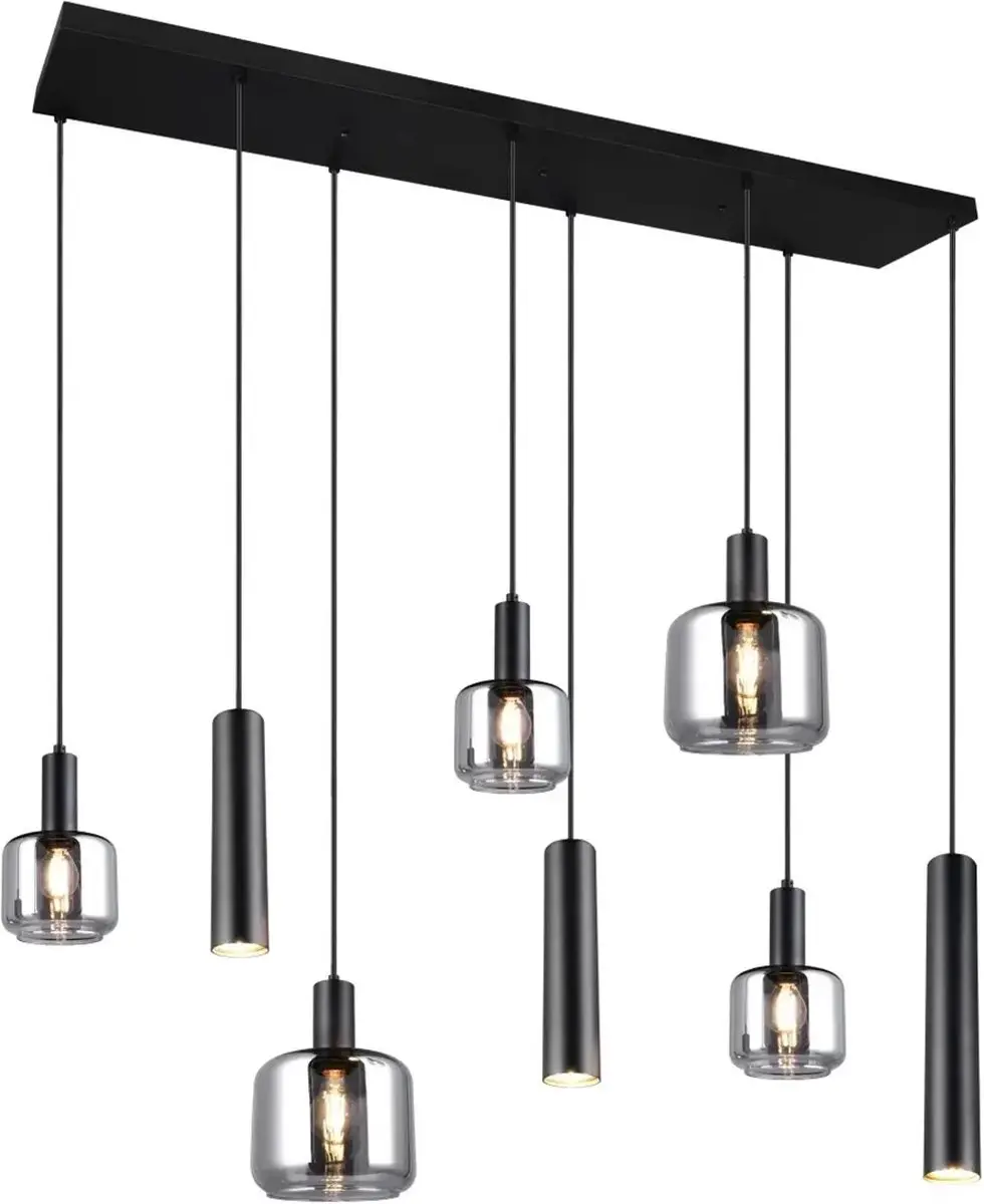 Trio Mataro Hanglamp - Zwart Mat - afbeelding 3 van 6