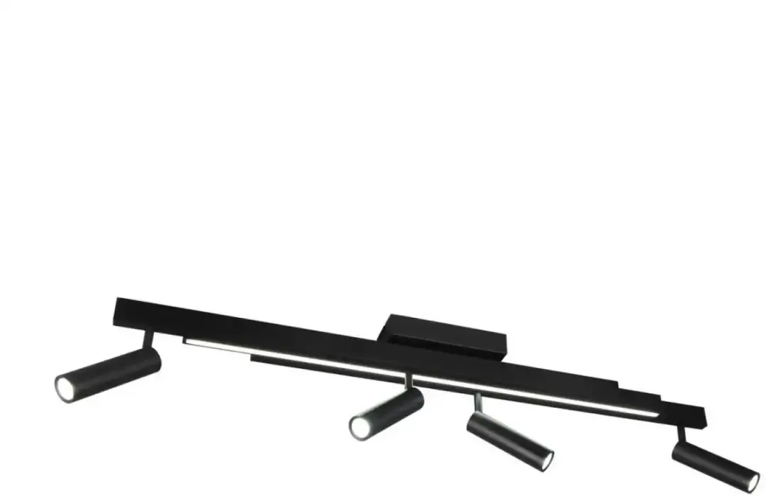 TRIO Zeno 648310532 Plafondlamp - Zwart Mat - afbeelding 6 van 6