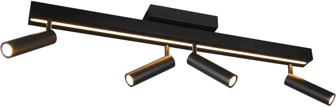 TRIO Zeno 648310532 Plafondlamp - Zwart Mat - afbeelding 3 van 6