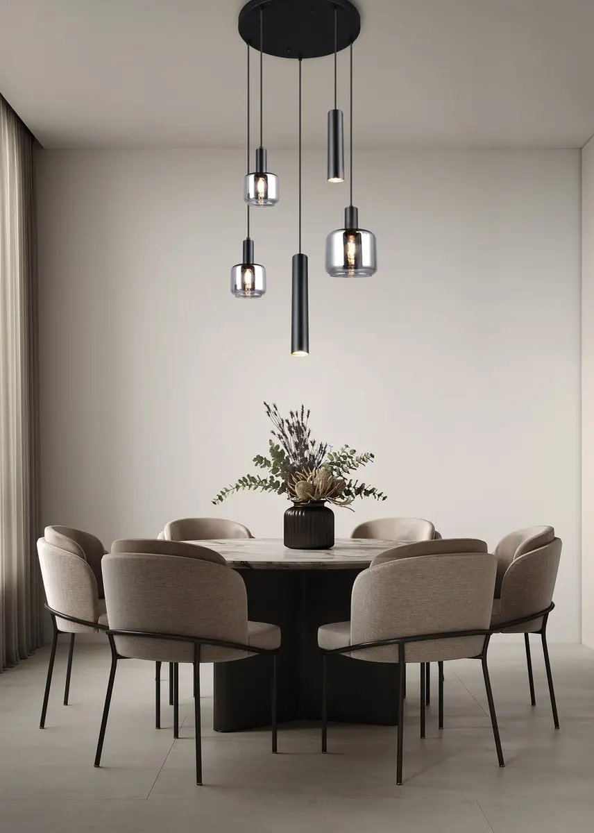 Trio Mataro Hanglamp - Zwart Mat - afbeelding 6 van 6