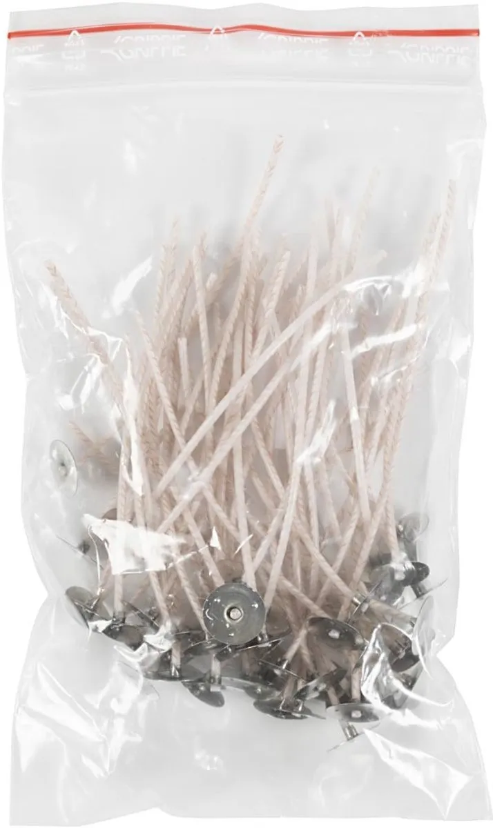 Creativ Company Waxed Kaarslonten 50 Stuks - Wit