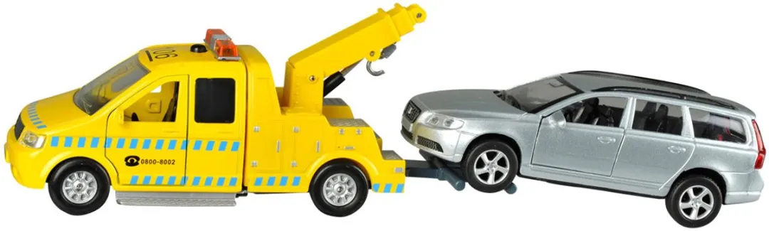 Kids GLOBE Afsleepwagen Volvo V70 - Geel - afbeelding 6 van 6