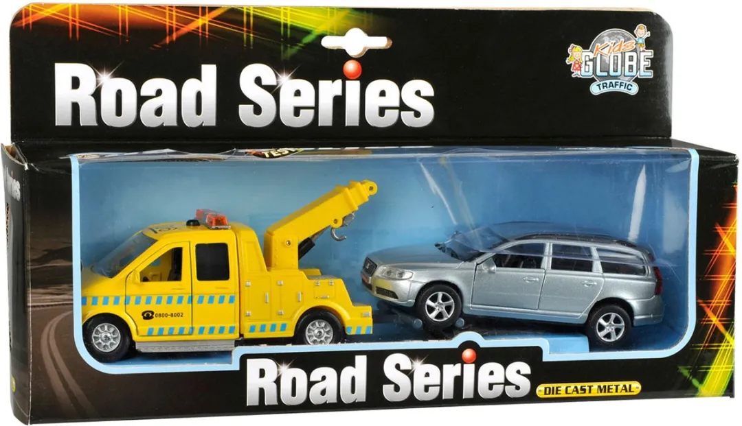 Kids GLOBE Afsleepwagen Volvo V70 - Geel