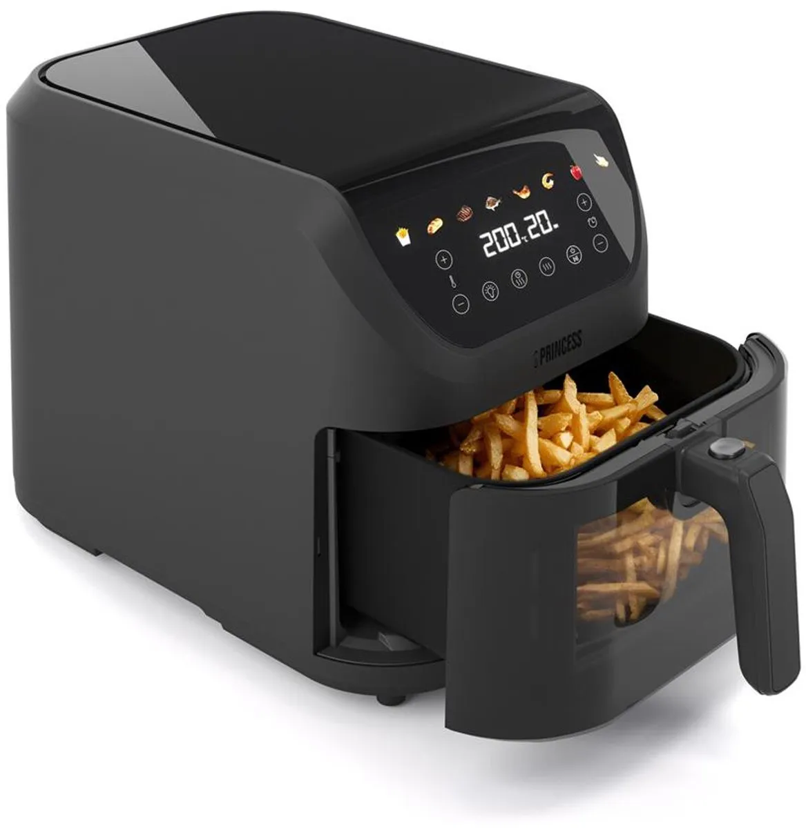 Princess 182476 SlimFry Airfryer 8L - 2000W - 8 Programma's - Zwart