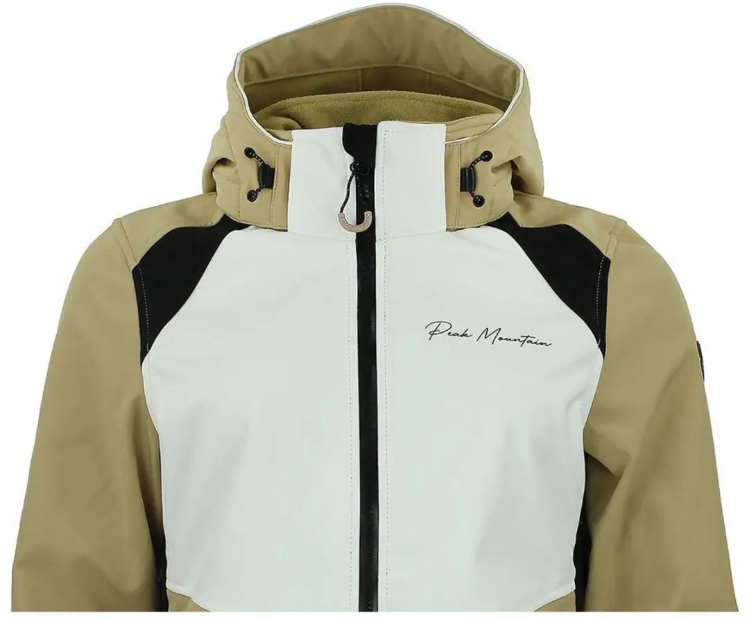 Peak Mountain Ametis Softshell Damesjas - Bruin - afbeelding 3 van 6