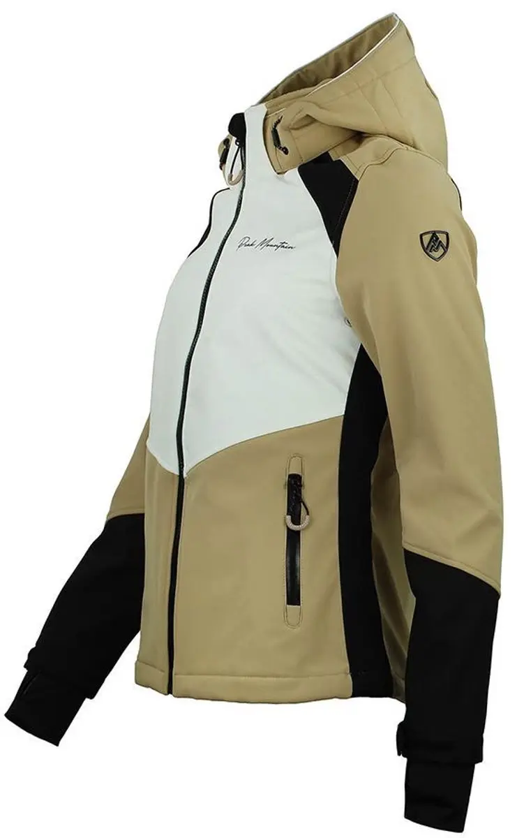 Peak Mountain Ametis Softshell Damesjas - Bruin - afbeelding 5 van 6