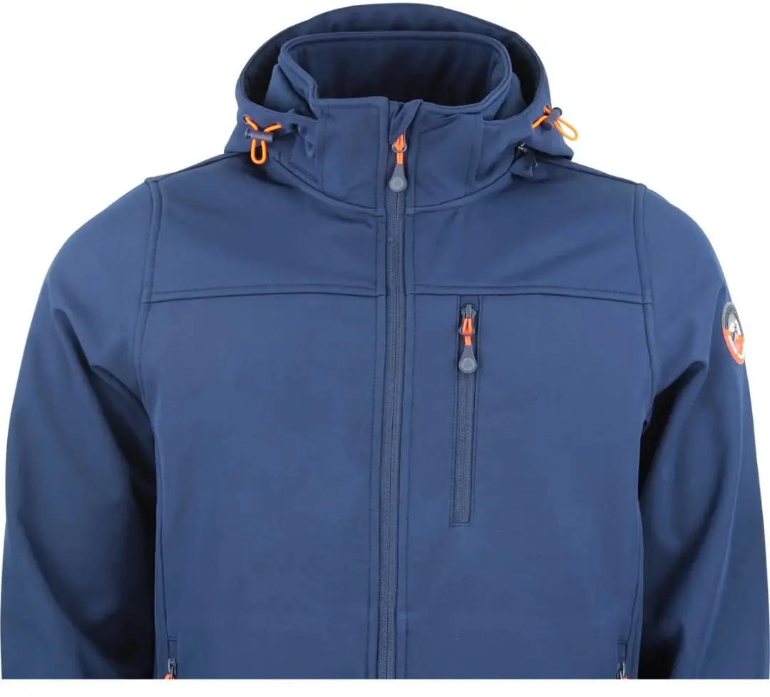 Peak Mountain Claude Softshell Jas met Capuchon - Marine - afbeelding 4 van 6