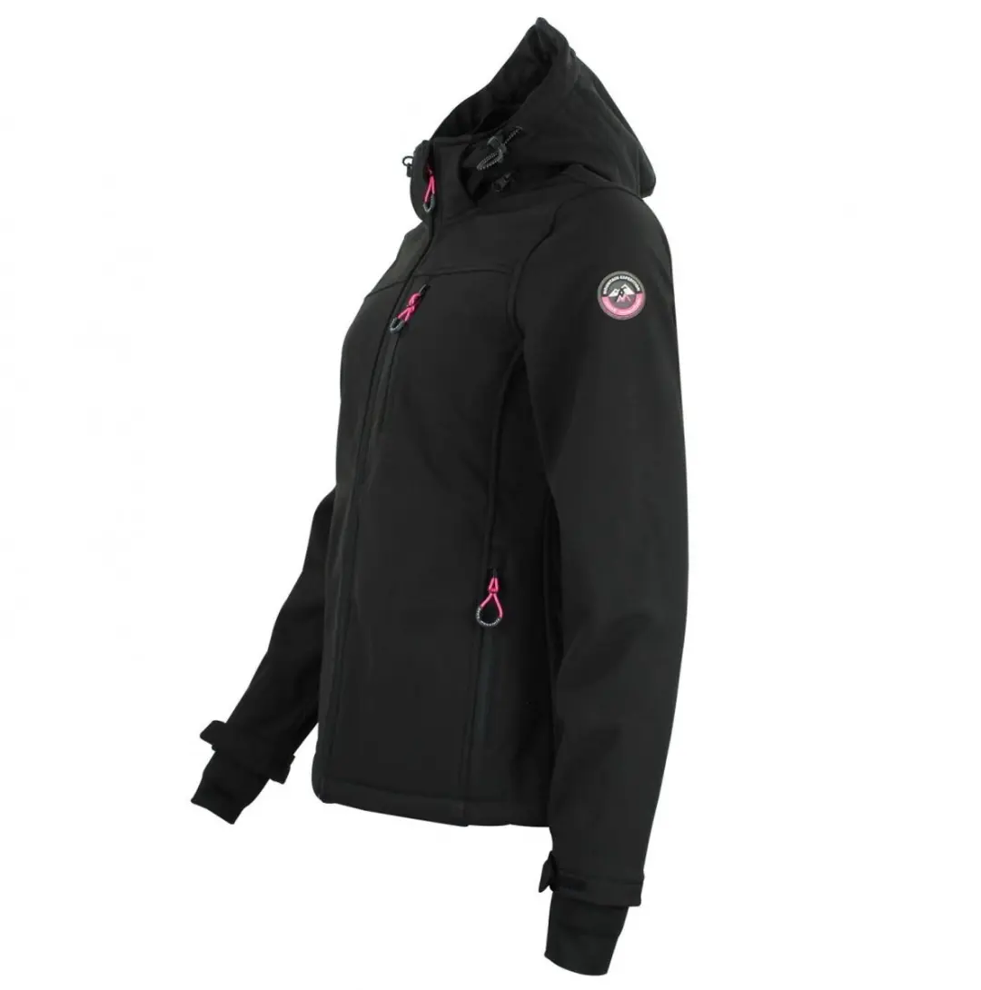 Peak Mountain Damesjas Softshell - Zwart - XL - afbeelding 2 van 6