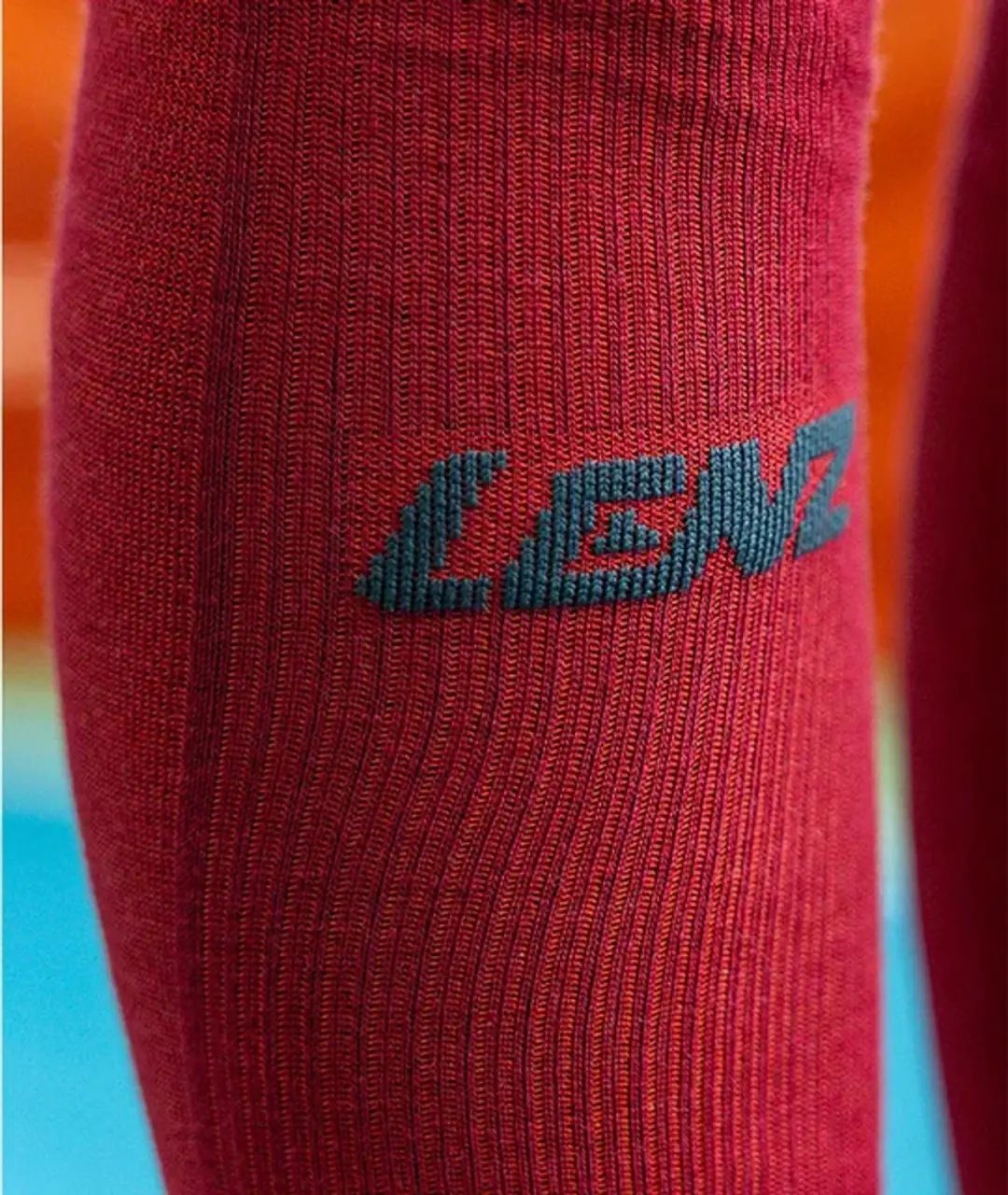 Lenz Compression 2.0 Merino Skisokken - Rood - afbeelding 6 van 6