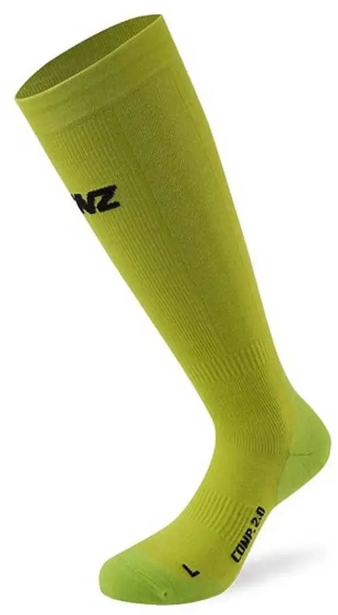 Lenz Compression 2.0 Merino Skisokken - Lime - afbeelding 3 van 6