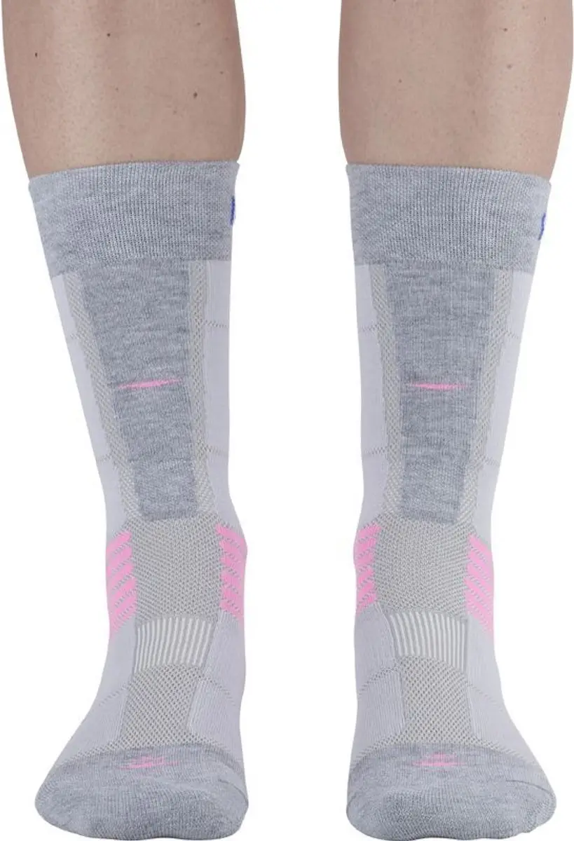 Monnet Trek Air Sokken - Grijs/Roze - afbeelding 3 van 6