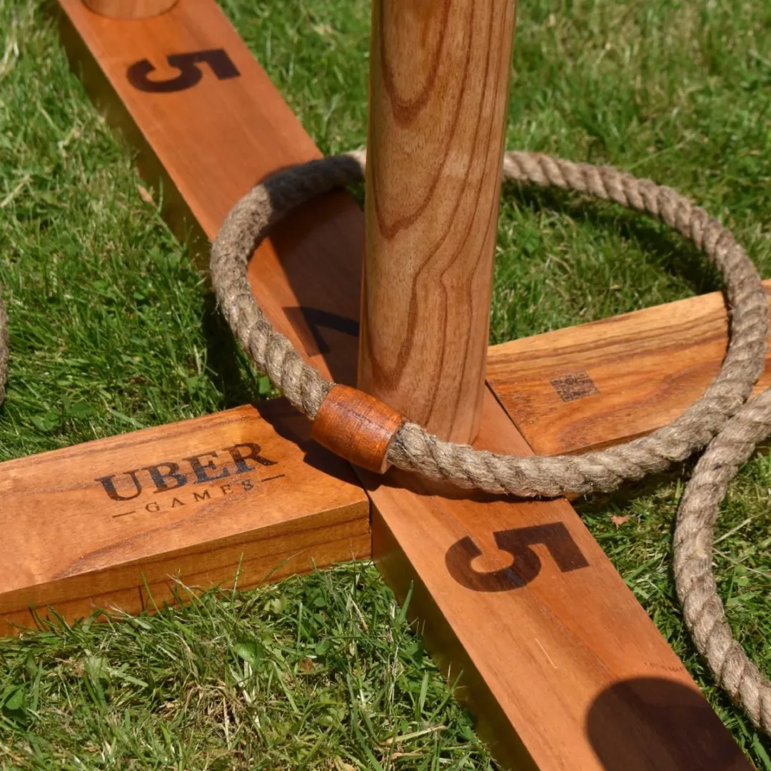 Ubergames Luxe Ringwerpen Spel Pijnhout - ug-525