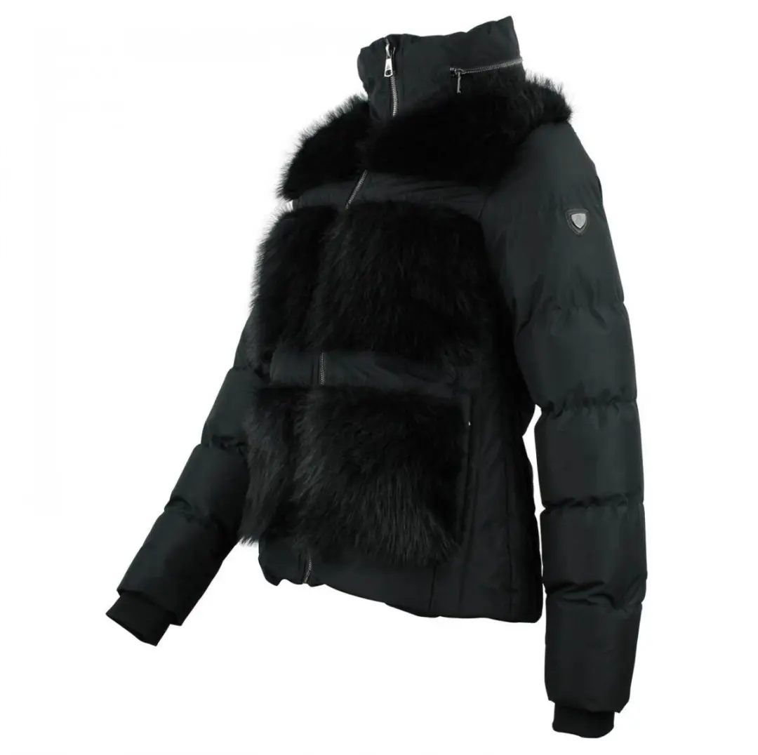 Peak Mountain Bont Damesjack met Capuchon - Zwart - L - afbeelding 4 van 6