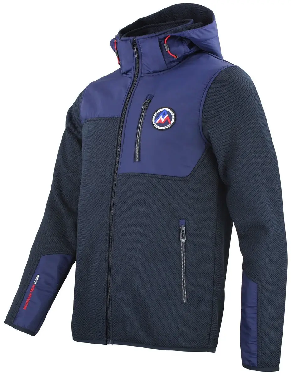 Peak Mountain Carillon Afneembare Hoodie - Marine - L - afbeelding 2 van 6