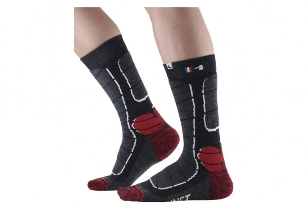 Monnet Trek Medium Sokken - Rood/Zwart - afbeelding 5 van 6