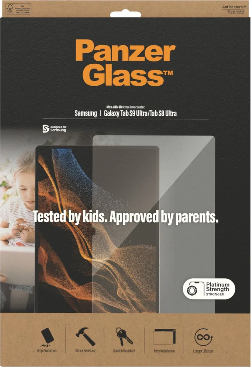 PanzerGlass 7289 Screenprotector Samsung Galaxy Tab S9 Ultra - Transparant