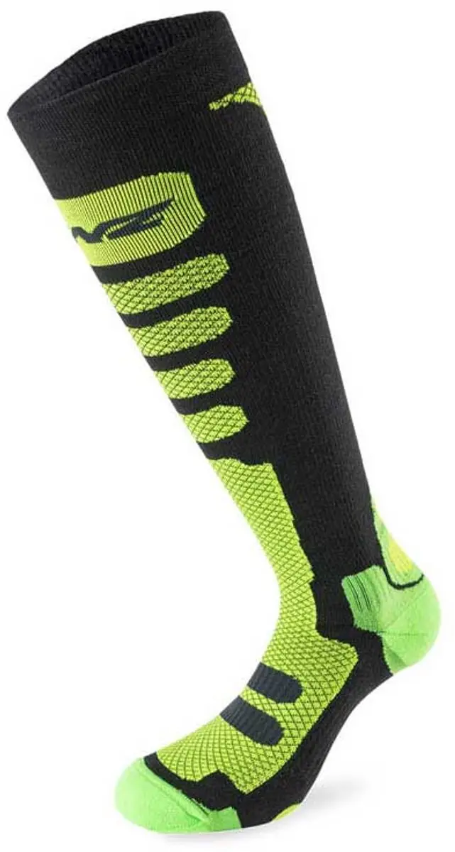 Lenz Free Tour 1.0 Sokken - Zwart/Lime - 39-41 - afbeelding 2 van 2
