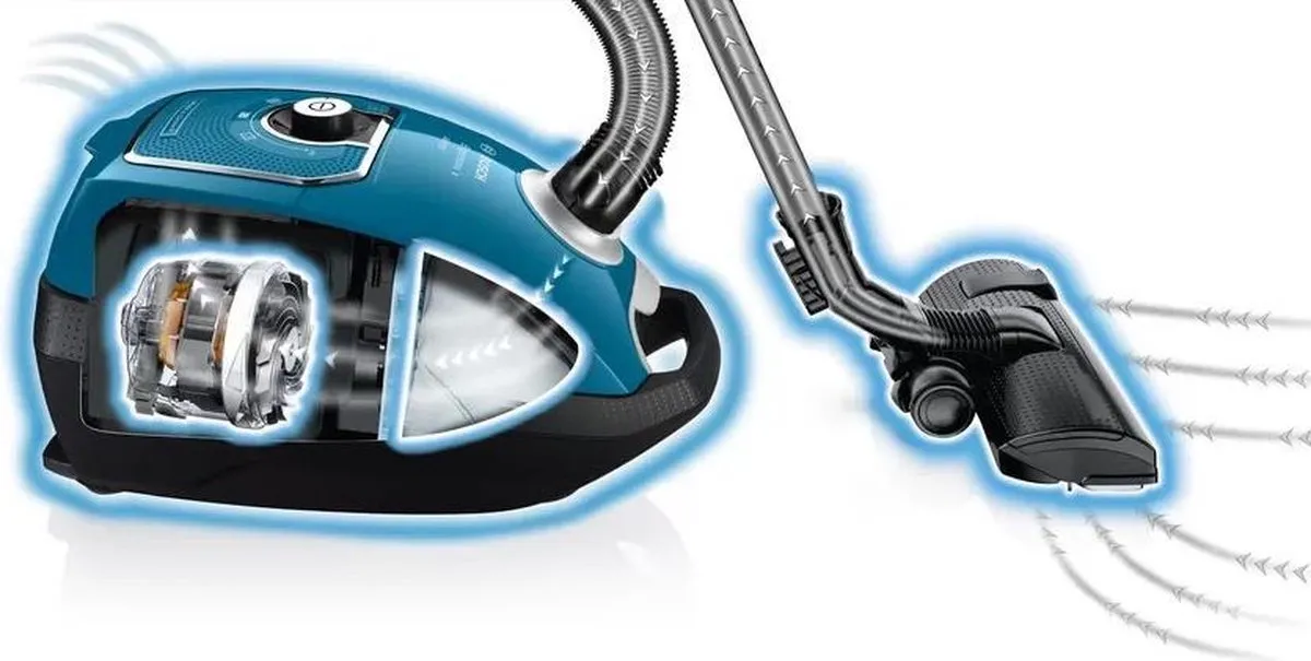 Bosch BGL7EXCL Stofzuiger met zak - Blauw