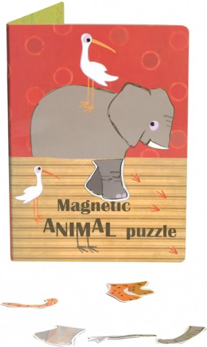 Egmont Toys Magneetpuzzel Dieren 18x13cm - Meerkleurig