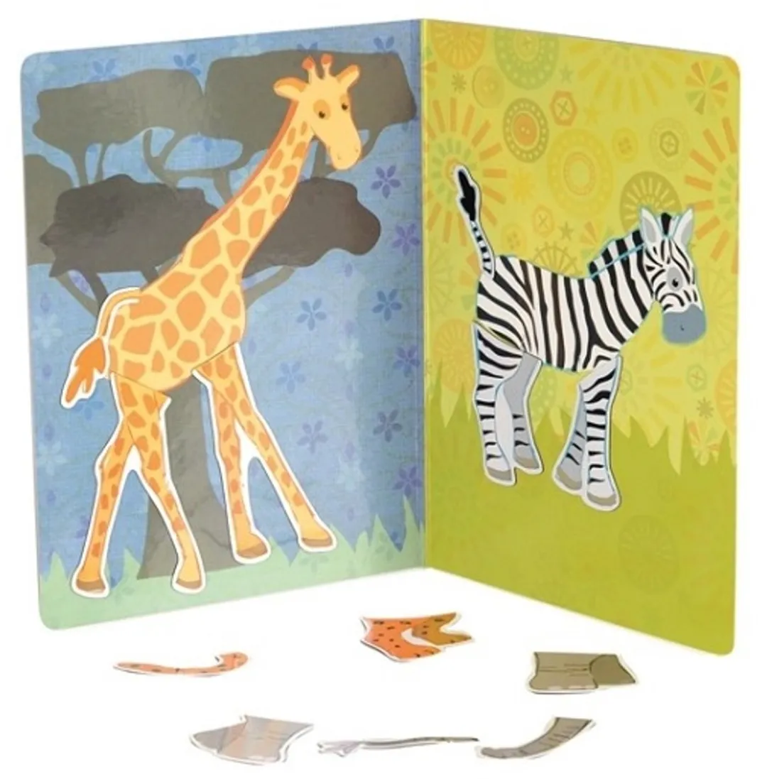 Egmont Toys Magneetpuzzel Dieren 18x13cm
