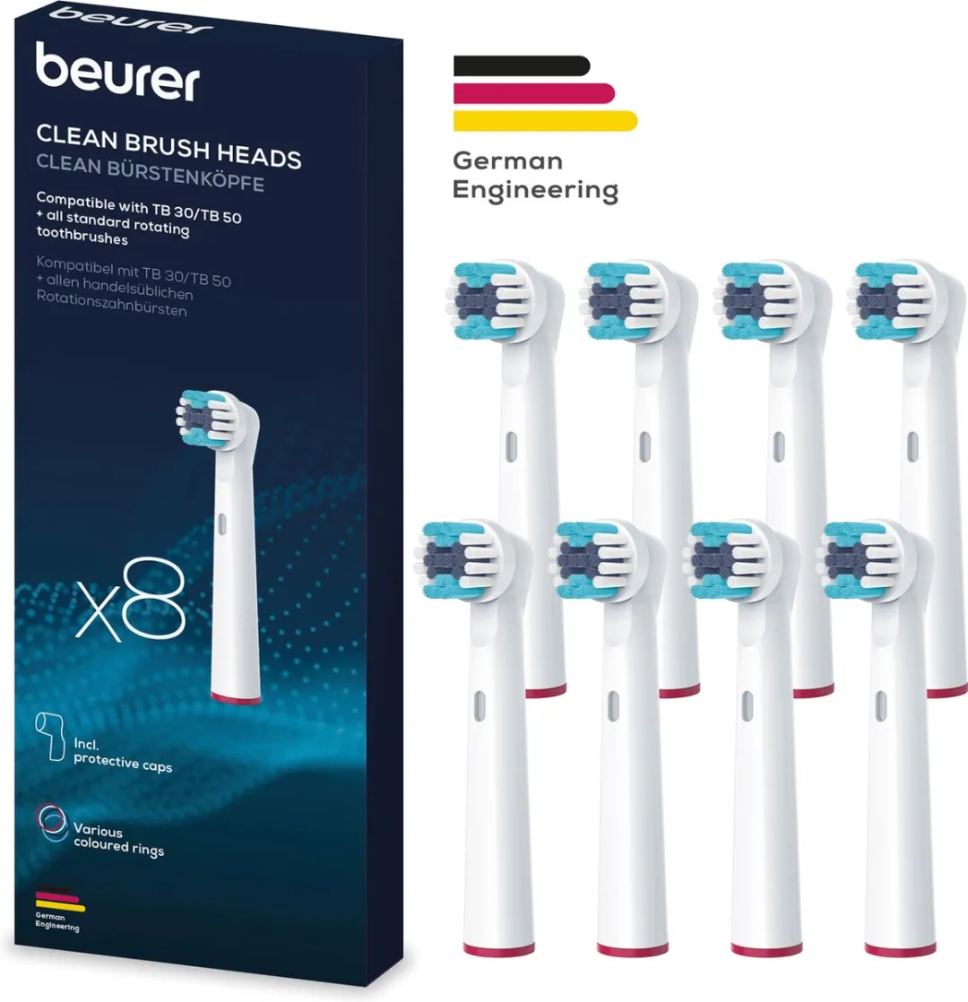 Beurer Opzetborstels 10154 - 8 Stuks