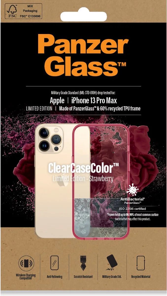 PanzerGlass PZ-0345 Hoesje - Rood