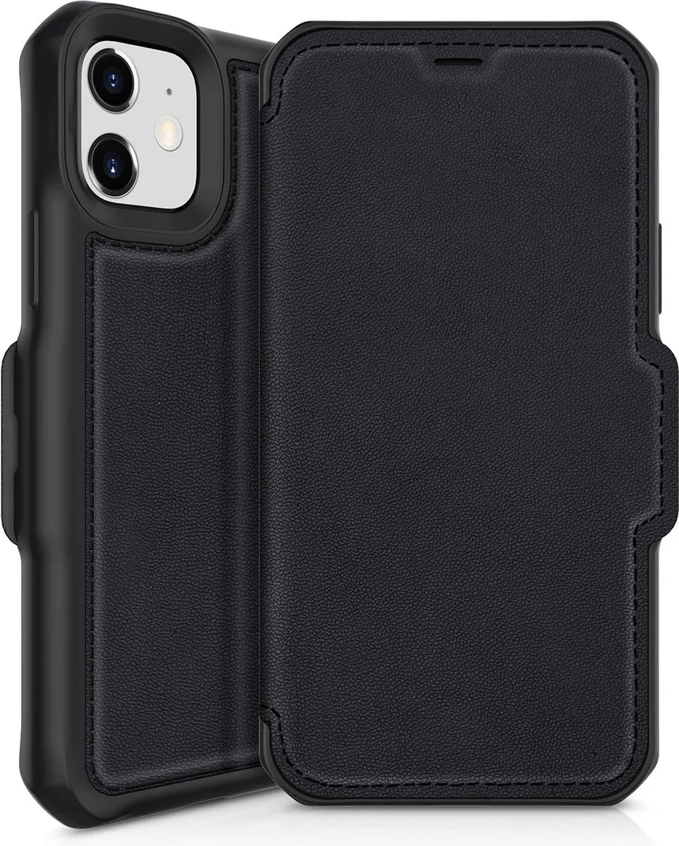 Itskins Hybrid Folio Bookcase iPhone 12 Mini AP2G-HYBRF-BKRL