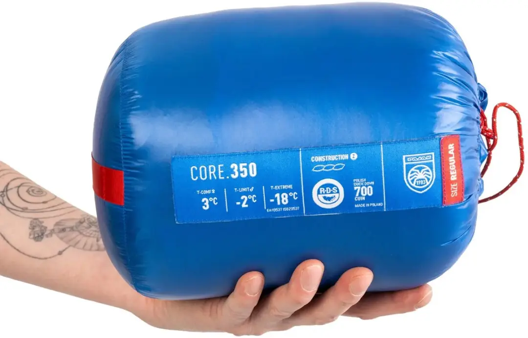 Pajak Core 350 Slaapzak Linker Opening - Blauw - afbeelding 2 van 4