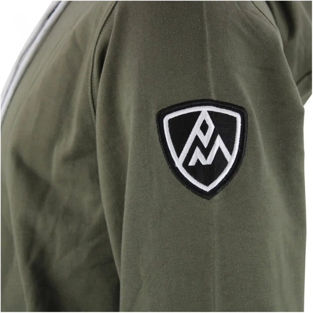 Peak Mountain Katoenen Sweatshirt met Rits French Terry - Kaki - afbeelding 2 van 6