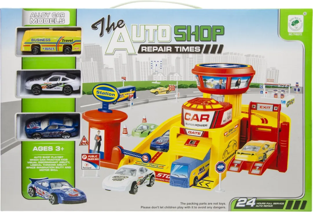 Bellus toys Autogarage met voertuigen - Auto speelgoed voor kinderen