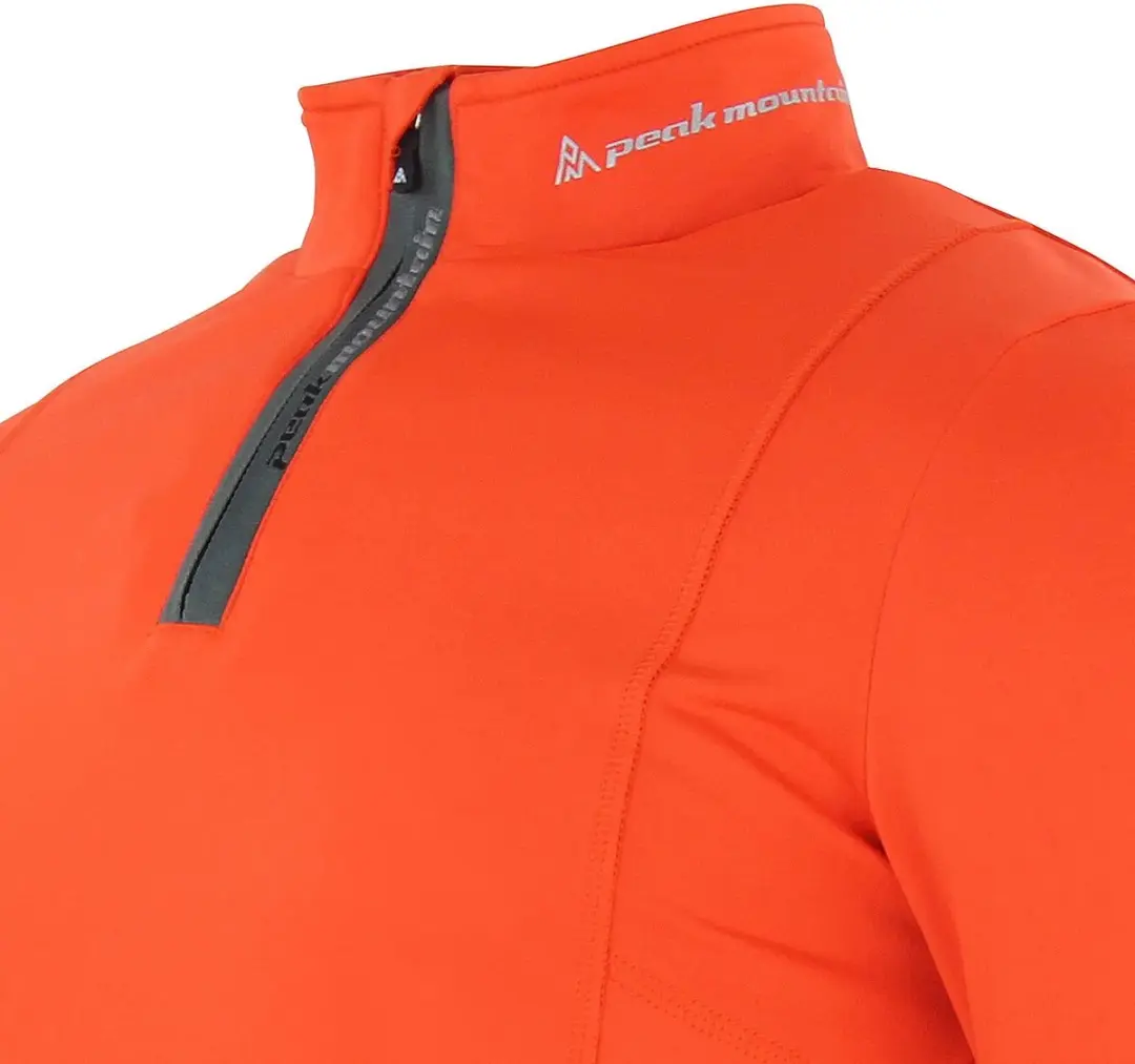 Peak Mountain Canevi Ondertrui met rits - Oranje - afbeelding 6 van 6