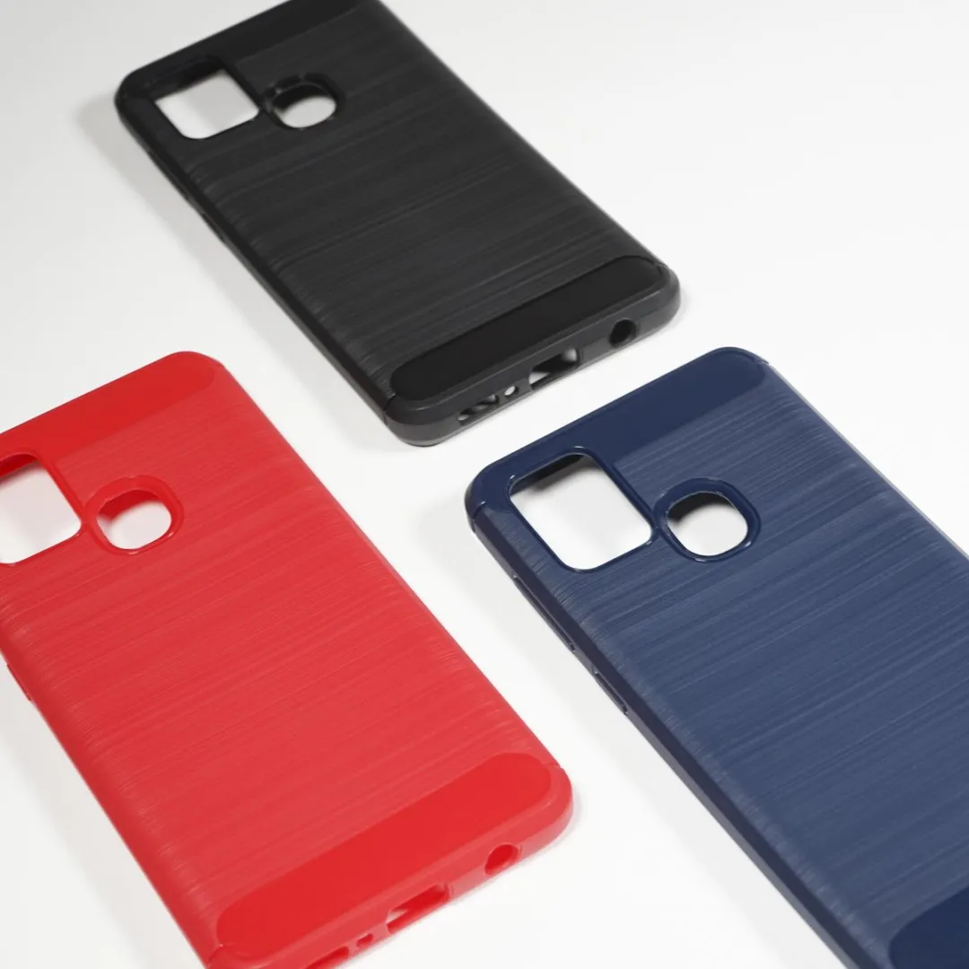 BMAX Carbon Soft Case Samsung Galaxy M31 - Rood