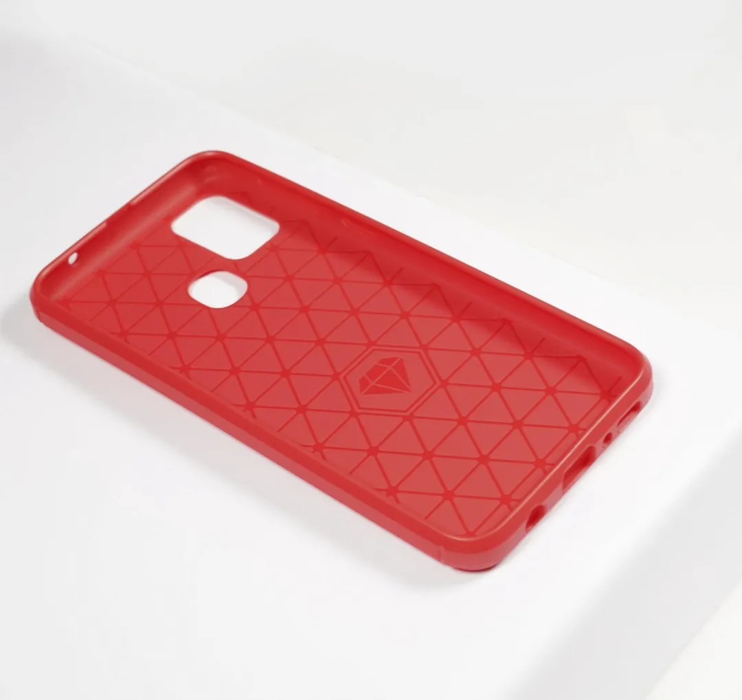 BMAX Carbon Soft Case Samsung Galaxy M31 - Rood