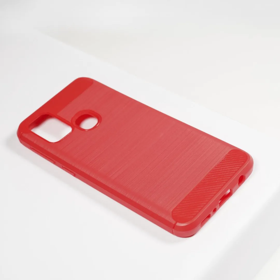 BMAX Carbon Soft Case Samsung Galaxy M31 - Rood