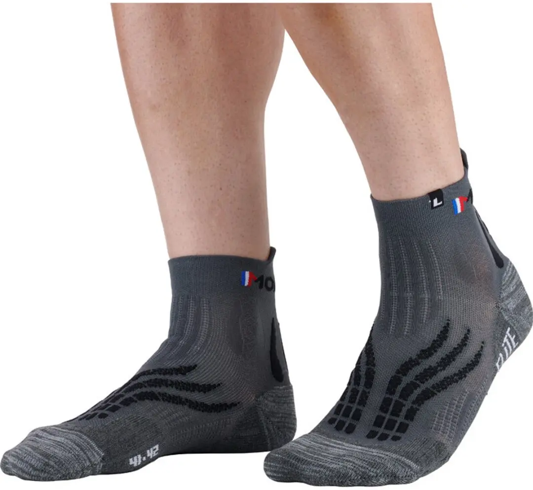 Monnet Elite Sokken - 35/36 - Grijs/Zwart - afbeelding 5 van 6